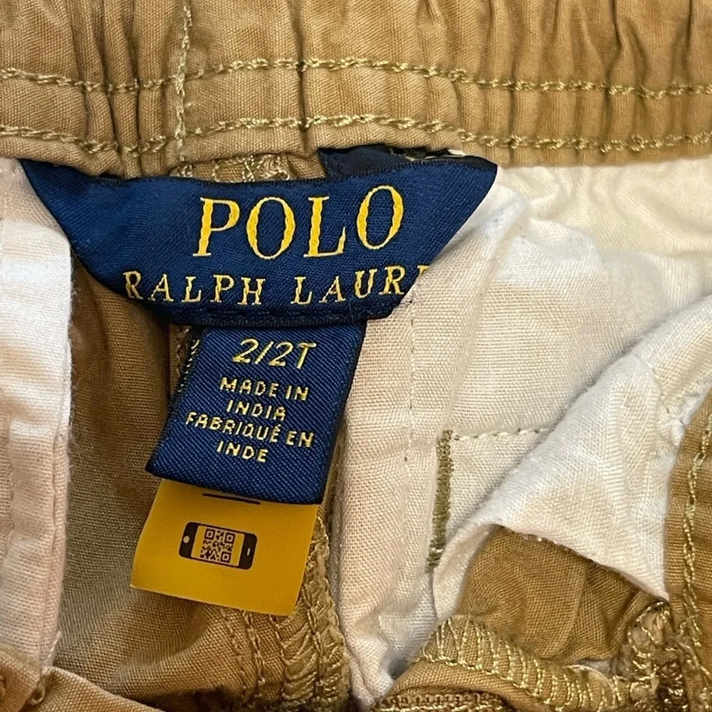Polo Ralph Lauren Aviator Cargo Cotton Pants Kids Size 2T Khaki